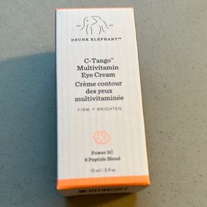 Drunk Elephant Eye Cream White and Orange Vitamin C-Tetra New